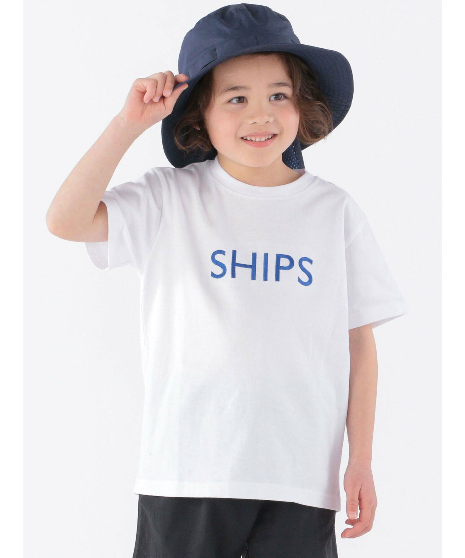 SHIPS KIDS:SHIPS ロゴ TEE(100~160cm)